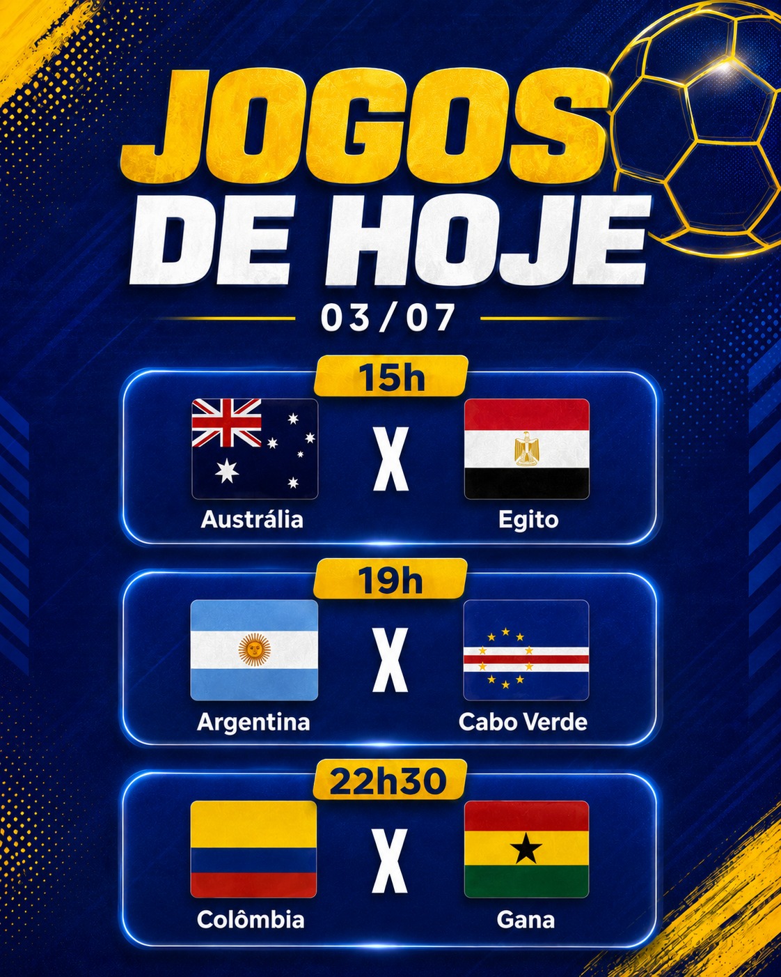 Jogos decisivos da Copa do Mundo