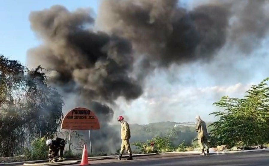 Incêndio assusta moradores no Distrito Industrial de Manaus