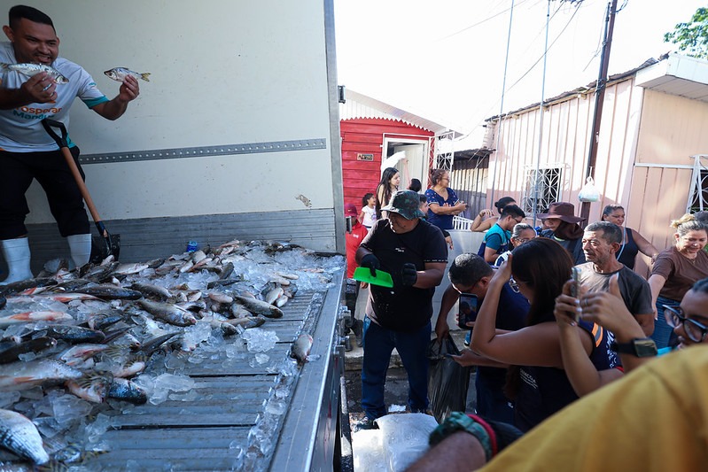 Manaus leva pescado às zonas Norte e Sul