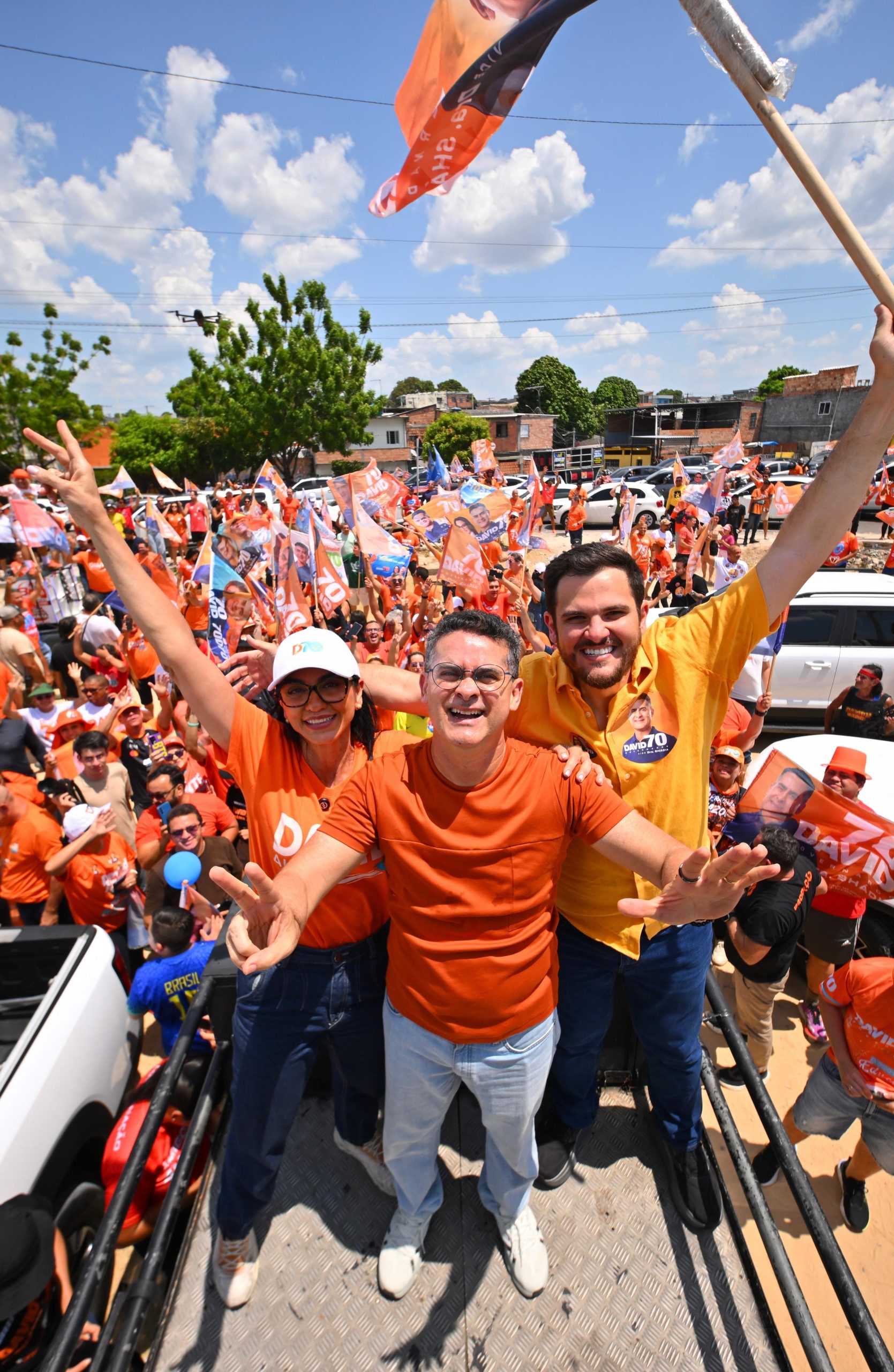 Mega carreata de David reúne apoiadores em diferentes regiões de Manaus
